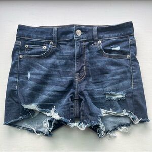 Women’s American Eagle Ne(x)t Level stretch dark wash denim shorts